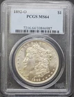 1892-O Morgan Silver Dollar – PCGS MS64, Fantastic Eye Appeal!