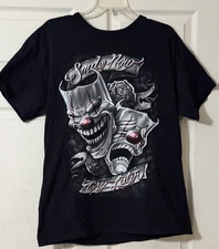 ODM Smile Now Cry Later Black T-Shirt Size Large