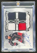 2023 The Cup Foundations Quad Jersey Auto #F-AF Adam Fantilli Autograph Auto /15