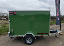 Brand New 8x5x5 Box Van Trailer + Rear Ramp Racing Green 750KG GVW UK DELIVERY✅