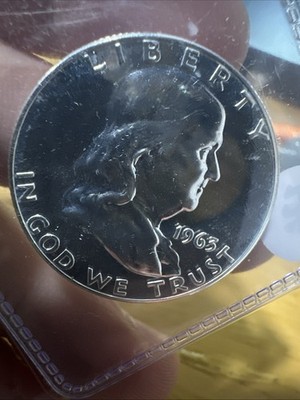 1963 Proof Silver Franklin Half Dollar Full Bell #59