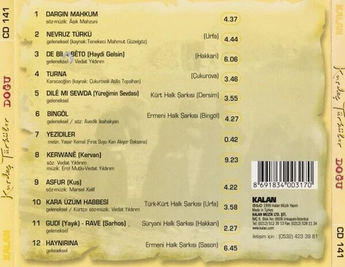 Kardeş Türküler - Doğu (1999) CD Musique turque "Nouveau" - Photo 2/2