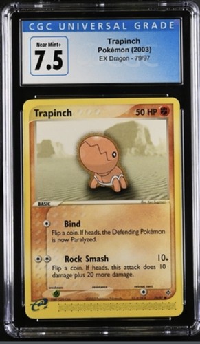Trapinch graded CGC 7.5 for sale on eBay