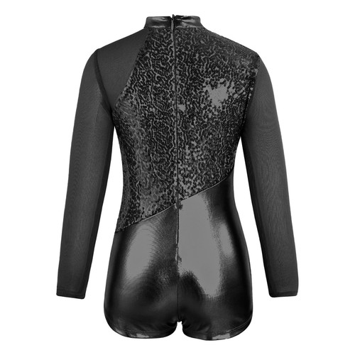 Kids Girls Sets Sequin Outfit Gymnastics Dancewear Patchwork Leotard Dance Soft - Picture 18 of 53
