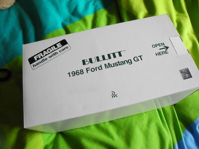 Extremely RARE NIB DANBURY MINT BULLITT 1968 FORD MUSTANG GT FASTBACK, 1:24