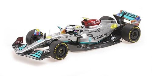 Mercedes W13 Minichamps 1/18 : la réplique F1 Hamilton Miami GP sans aucun défaut