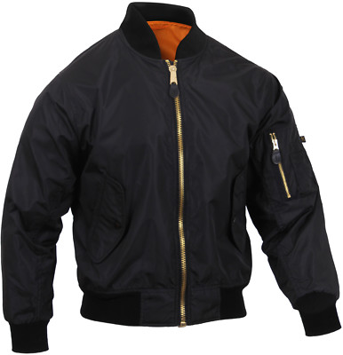 ジャケット・アウター R ATTACHMENT MA-1 jacket Black 1 Alpha Industries MA-1 Flight Jacket Bomber Patch United