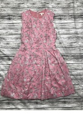 Womens Dress Size 8 pink floral GAP Designed Crafted Fit & Flare Dress