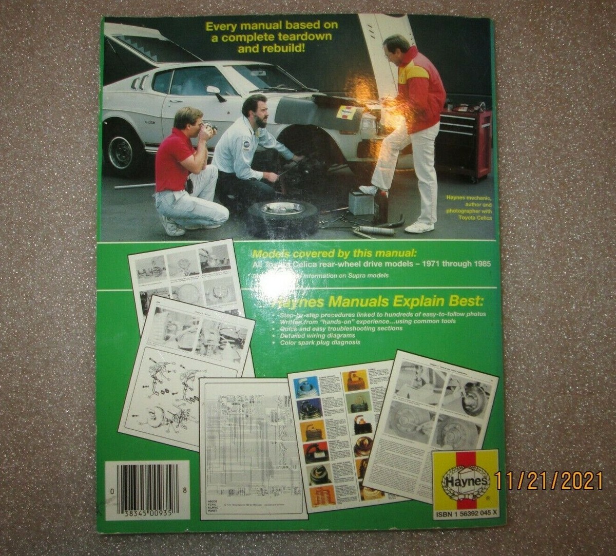 TOYOTA CELICA 整備マニュアル 1971-1985 1971 - 1979, 1980 - 1985 Toyota Celica RWD Service Repair Workshop