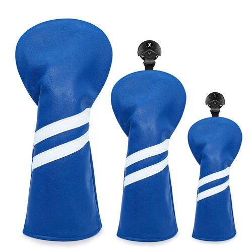 3pcs Multi-Color Classic Stripe Design Golf Driver Fairway Wood Hybrid Cover 13H - Picture 5 of 19