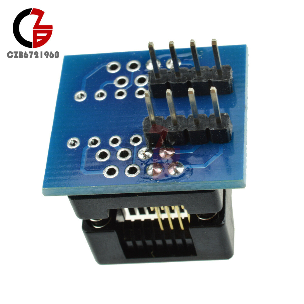 SOIC8 SOP8 Flash Chip IC Test Clip Socket Adapter - 150mil Width - Programmer Converter For BIOS, Memory Chips