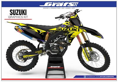 1996 1997 1998 RM 250 Graphics Kit For SUZUKI 250RM RM250 Decals