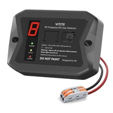 RV Propane Gas Detector Digital RV LP Gas Alarm Hardwired - VDC 12V Flush & S...