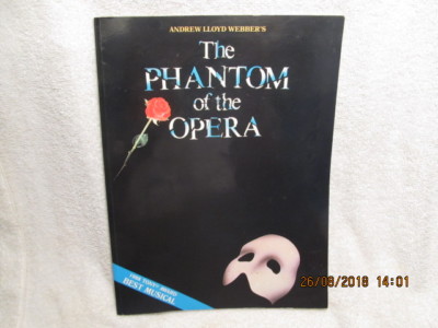 Music Song Book Andrew Lloyd Webber's The Phantom of the Opera Won Tony Award  