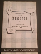 Instructions & Recipes for Automatic Electric Appliances 47 Page Booklet