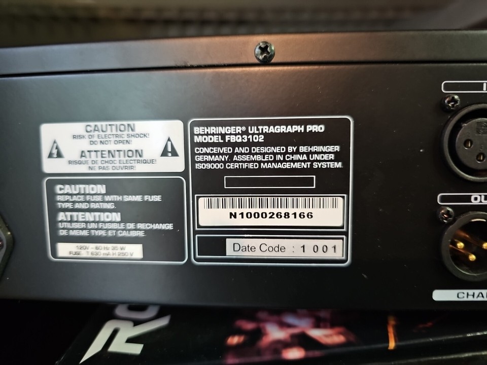Behringer FBQ3102 HD Ultragraph Pro HD Graphic Equalizer eBay