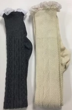 Wholesale ladies 9-11 Boot socks .lace trim 3pc lot