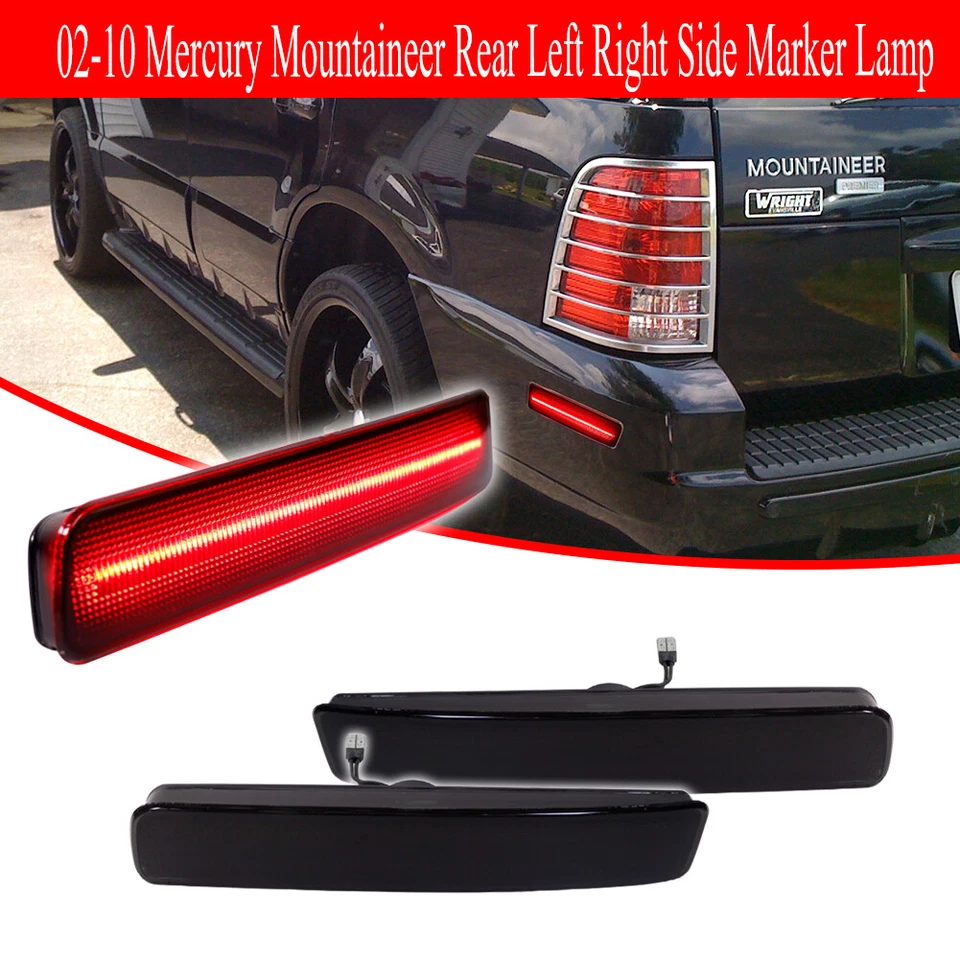 2 PIEZAS Luces LED traseras LED rojas ahumadas 18-SMD para 02-10 Mercury Mountaineer Foto 2 de 4
