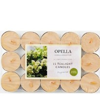 15 X OPELLA SCENTED TEA CANDLES JASMINE BLOSSOM 3HR BURN NEW SEALED FREE P&P 