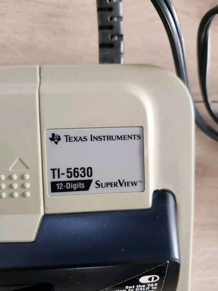 Texas Instruments TI-5630 SuperView 12-Digits Printing Calculator Accounting - Image 4 of 4