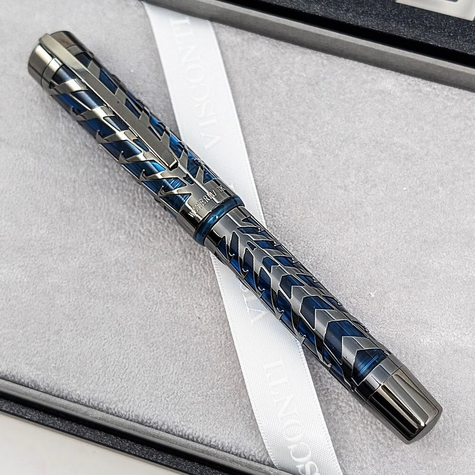 Visconti Watermark Blue Moon Limited Edition Fountain Pen - Fine Nib - Image 4 of 4