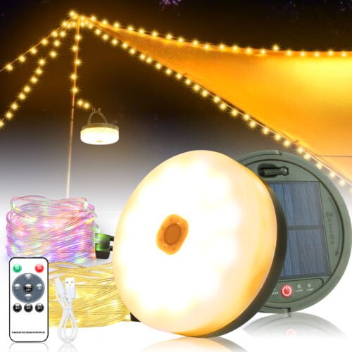 Catena Luminosa USB Campeggio Avvolgibile Catena Luminosa LED Impermeabile Solare Portatile - Foto 22 di 29