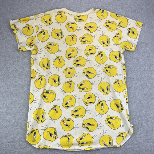Vintage 90s Tweety Bird All Over Print T Shirt. One Size Fits All Nighty Pajama - Picture 8 of 11