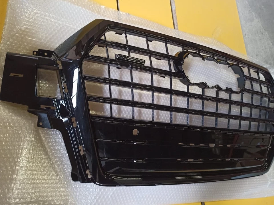 Para Audi Q7 4M 2016+ Parrilla Radiador Rejilla Delantera en SQ7 look negro negro - Imagen 4 de 4