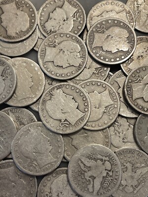 Barber Half Dollar - 90% Silver - Full Readable Dates - Choose # of Coins!