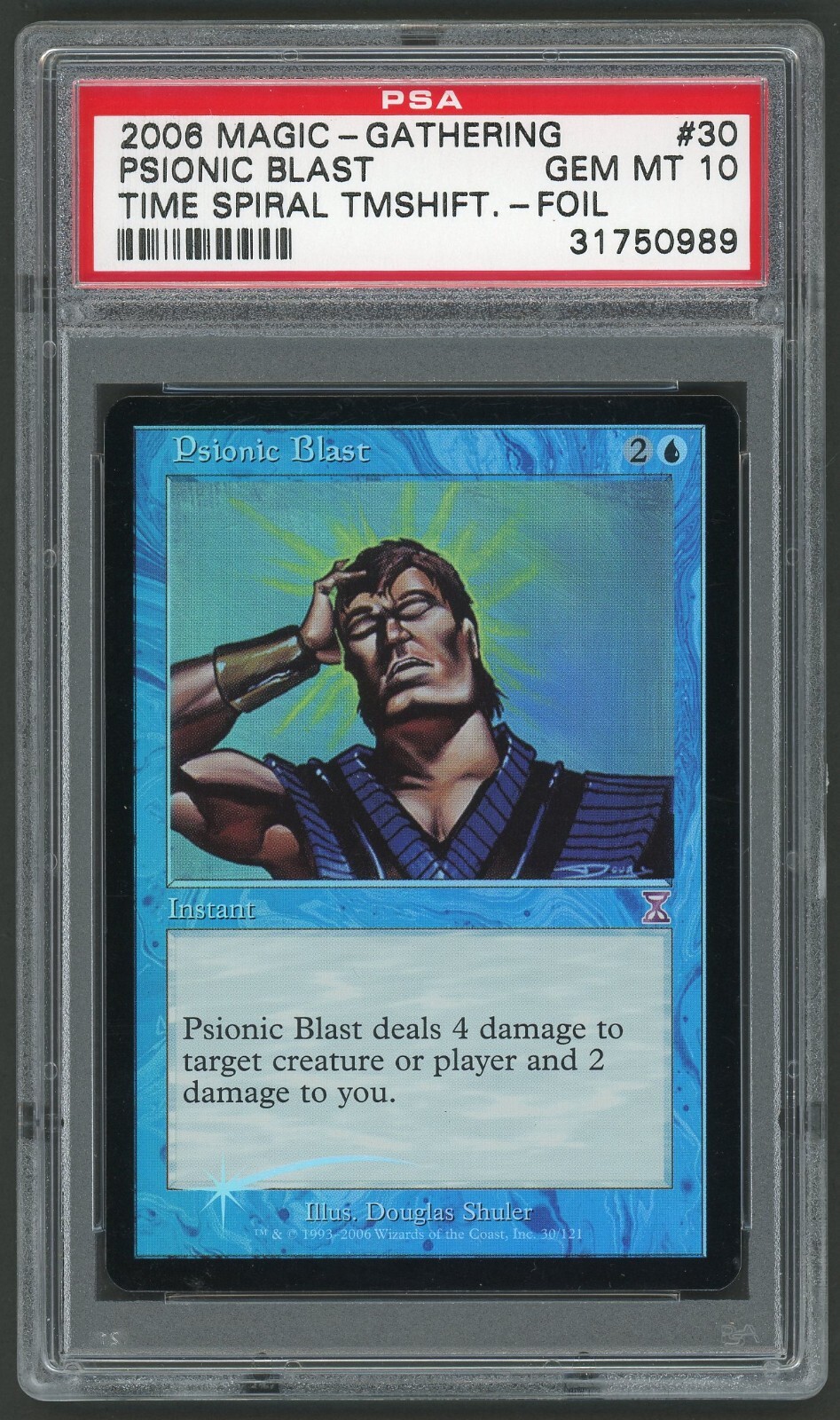 2006 MTG Magic the Gathering Card Timeshifted #030 Psionic Blast Foil PSA 10 TCG