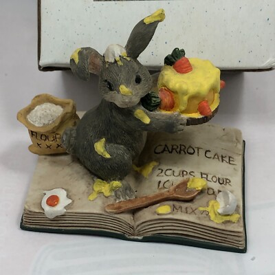 Charming Tails -Silvestri  ''Binkey's First Cake'' Handcrafted Figurine
