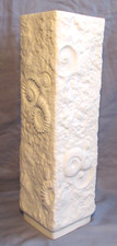 Vase AK Kaiser Muscheln Relief Dekor Bisquit Porzellan H 36cm selten Top
