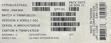 Intel CYPHALFEXTRAIL 1U and 2U Half Extension Rail Kit NEW BULK PACKAGING
