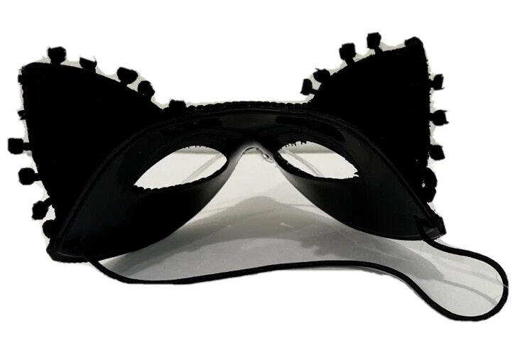 New feline masquerade mask Costume with tag Halloween - Image 2 of 3