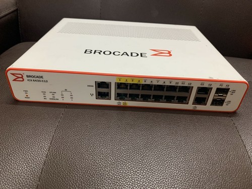 Brocade ICX 6430-C12 Workgroup Gigabit Switch W/PoE (Ruckus)- 10/100/1000 Ports