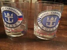 Set Of 2 Royal Carribean Cruise Souvenier Glasses