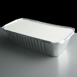 100x ALUMINIUM FOOD FOIL CONTAINERS  LIDS NO 6A BEST HOME TAKEAWAY CATERING USE 