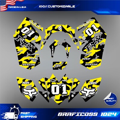 Suzuki LTR 450 Full Graphics Kit - Custom ATV Stickers Decal Wrap All Years