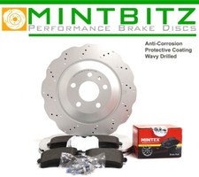 FOR AUDI RS4 B8 REAR BRAKE DISCS MINTEX PADS 330mm 8K0615601G 2012-2015 Drilled