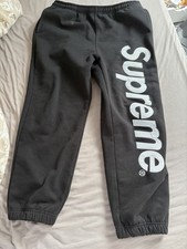 Supreme Satin Applique Sweatpant Black