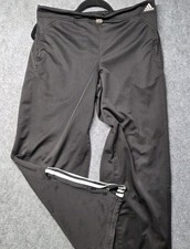 Adidas ClimaLite Women's Training Pants Black Pull On Drawstring Zip Hem Medium