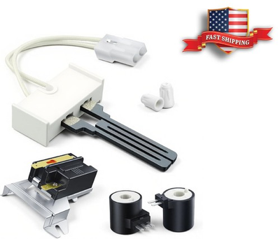 #ad Dryer Repair Kit WP338906 Flame Sensor 279311 Igniter 279834 Gas Valve Coil $28.97