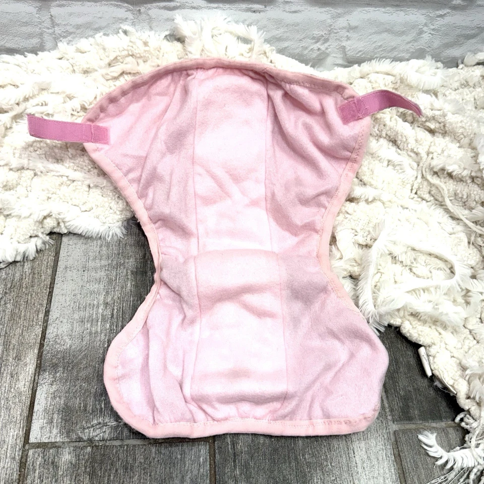 Pañales de tela reutilizables y ajustables hechos a mano conjunto de 16 pañales e insertos para niñas Foto 4 de 4