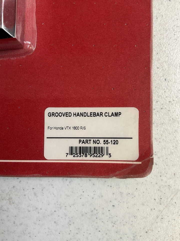 Show Chrome Grooved Handlebar Clamp Honda VTX 1800 R/S 55-120 Foto 2 de 4