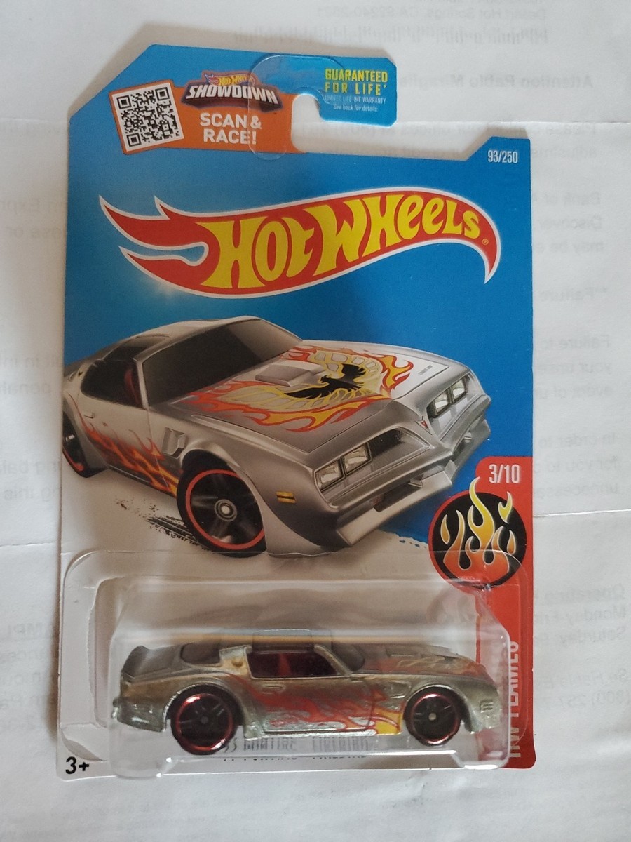 2016 Hot Wheels '77 PONTIAC FIREBIRD ZAMAC FLAMES 93/10 Good Card