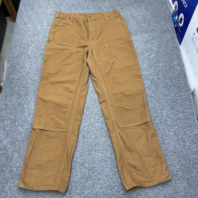 極美品 usa dead stock Carhartt Double Knee USA Union Made Carhartt Double Knee Pants Duck Canvas 38x34 Loose