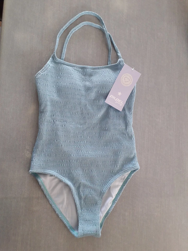 Pilpel Young - Maillot bain 1 pièce bleu fille - 10 ans - Neuf avec étiquette - Photo 1/4