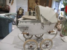 red france like doucet miniature vintage dolls pram suit sasha doll needs tlc