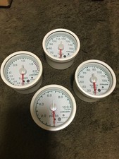 Trust Greddy Boost Oil Temp Water Temp Oil Press Gauges Set Jdm Meter Used