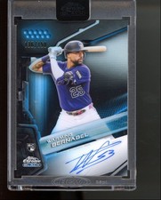 2026 Topps Chrome Black Warming Bernabel #CBA-WBE Blue Refractor Auto RC /150